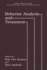 Behavior Analysis and Treatment