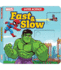 Disney Learning Super Science Fast and Slow Board Book-Prek-Kindergarten the Hulk and Falcon Kids Marvel Activity Book With Interactive Sliders (12 Pgs)