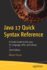 Java 17 Quick Syntax Reference: A Pocket Guide to the Java Se Language, Apis, and Library