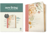 Nlt Wide Margin Bible, Filament Enabled (Leatherlike, Dusty Pink Blossoms, Red Letter)