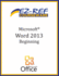 Microsoft Word 2013: Beginning (B/W)