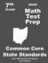 Ohio 7th Grade Math Test Prep: Common Core Learning Standards