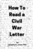 How to Read a Civil War Letter