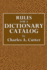 Rules for a Dictionary Catalog