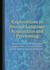 Explorations in Second Language Acquisition and Processing