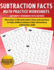 Subtraction Facts Math Practice Worksheet Arithmetic Workbook With Answers: Daily Practice Guide for Elementary Students and Other Kids (Elementary Subtraction)