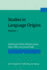 Studies in Language Origins (3 Volumes)