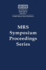 Amorphous Insulating Thin Films: Volume 284 (Mrs Proceedings)