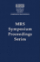 Gate Stack and Silicide Issues in Silicon Processing: Volume 611 (Mrs Proceedings)
