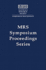 Dynamics in Small Confining Systems V: Volume 651