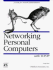 Networking Personal Computers With Tcp/Ip: Building Tcp/Ip Networks (Nutshell Handbooks)