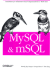 Mysql and Msql