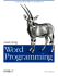 Learning Word Programming: Creating Word Macros and Beyond