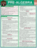 Pre-Algebra: Quickstudy Laminated Reference Guide (Quickstudy Academic)