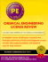 Chemical Engineering License Review