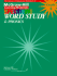 Spectrum Series Word Study & Phonics: Grade 4