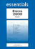 Excel 2000 Essentials Basics-a Step-By-Step Guide to Design and Implementation