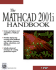 The Mathcad 2001i Handbook (Programming Series)
