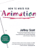 How to Write for Animation