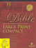 Hcsb Large Print Compact Bible, Burgundy Bonded Leather