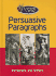 Persuasive Paragraphs (Learning to Write)