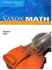Saxon Math Course 3, Teacher's Manual Volume 1, Common Core Edition, 9781591418863, 1591418860, 2012