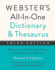 Webster's All-in-One Dictionary and Thesaurus, Third Edition [Hardcover]