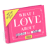 What I Love About You Fill in the Love Book