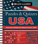 Brain Games-Puzzles and Quizzes: Usa: Discover America With Multiple Choice, Matching, Visual Puzzles, and More!