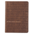 Christian Art Gifts Brown Faux Leather Journal | for I Know the Plans Jeremiah 29: 11 Bible Verse | Handy-Sized Flexcover Inspirational Notebook W/Ribbon 240 Lined Pages, Gilt Edges, 5.5 X 7 Inches