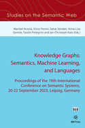 Knowledge Graphs: Semantics, Machine Learning, and Languages