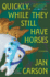 Quickly, While They Still Have Horses: Stories