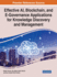Effective AI, Blockchain, and E-Governance Applications for Knowledge Discovery and Management