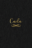 Carla: Personalized Journal to Write in | Black Gold Custom Name Line Notebook