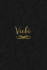 Vicki: Personalized Journal to Write in | Black Gold Custom Name Line Notebook