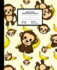 Graph Paper Composition Notebook: Quad Ruled 4 Squares Per Inch Sheets, Math and Science Grid Note Book for Elementary Students, Little Monkey