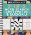 Brain Games - 3-In-1 Puzzle Book: Word Search, Crosswords & Sudoku 256 Pages, Spiral Bound Large Variety Activity Book for Adults, Seniors, Teens