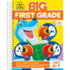 School Zone-Big First Grade Workbook-320 Spiral Pages, Ages 6 to 7, 1st Grade, Reading, Parts of Speech, Basic Math, Word Problems, Time, Money, Fractions, and More (Big Spiral Bound Workbooks)