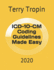 Icd-10-Cm Coding Guidelines Made Easy: 2020 Tropin, Terry