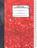 Graph Paper Composition Notebook: 110 Pages | Quad Ruled 4x4 | 8.5" X 11": Red Grit Large Notebook With Grid Paper | Math Notebook for Students