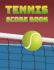 Tennis Score Book: Game Record Keeper for Singles Or Doubles Play | Tennis Ball and Net