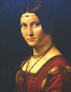 Leonardo Da Vinci Black Paper Sketchbook: La Belle Ferronni�re | Black & Red Woman Renaissance Art Notebook for Painting & Drawing With Bright Colors...Metallic Markers (Black Art Sketchbooks)