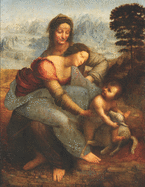 Leonardo Da Vinci Black Pages Sketchbook: the Virgin and Child With Saint Anne Mary & Baby Jesus | Large Artistic Sketch Pad | Blank All Black Paper...Or Metallic Markers (Black Art Sketchbooks)