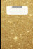 Composition Notebook: Shiny Gold With Sparkles (100 Pages, College Ruled)
