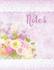 Lavender and Lace Floral Notebook