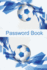 Password Book: Blue Football Background