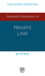 Advanced Introduction to Private Law