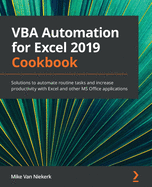 Vba Automation for Excel 2019 Cookbook