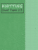 Knitting Chart Paper 2: 3: Blank Graph Notebook Ratio 2: 3-Green (Knitting Paper? Foam Texture)