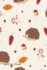 Address Book: Include Alphabetical Index With Autumn Pattern With Leaves and Hedgehog Cover